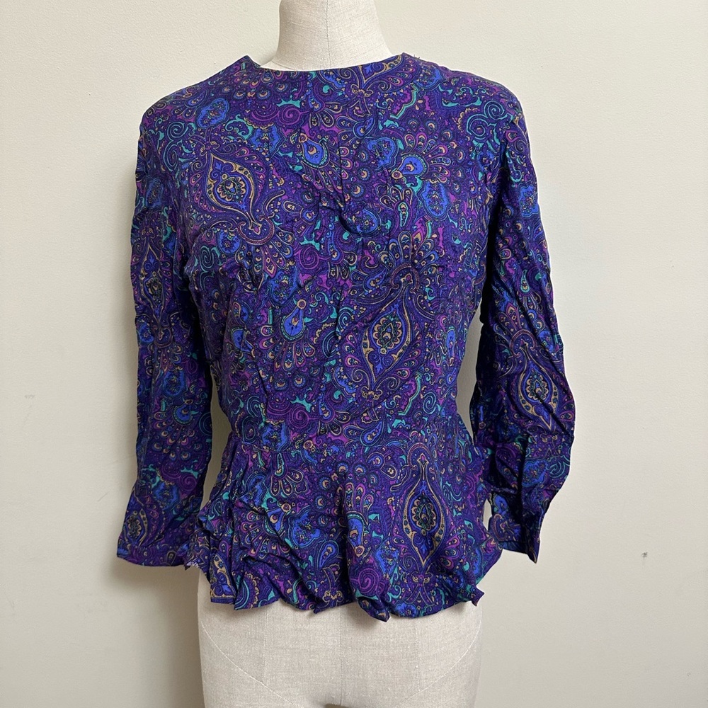 Vintage Handmade Peplum Top